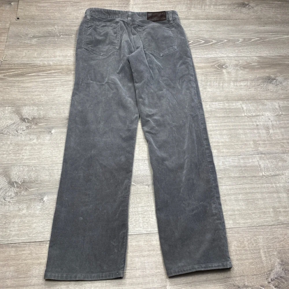 Polo Ralph Lauren Corduroy Pants Mens 30/30 Grey Straight Leg Stretch Casual